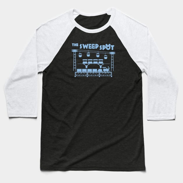 The Sweep Spot Former Attractions Baseball T-Shirt by thesweepspot